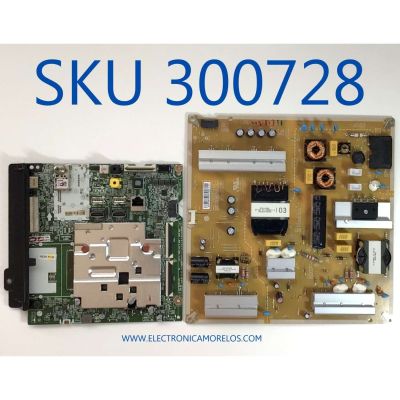 KIT DE TARJETAS PARA TV LG / NUMERO DE PARTE MAIN EBT66575701 / EAX69109605(1.0) / 0JE8T000-017Y / RU09Q6A1UR / FUENTE EAY65769201 / EAX69063801(1.0) / PANEL NC750DQH-ABHR1 / MODELOS 75UN8570AUD.BUSFLKR 